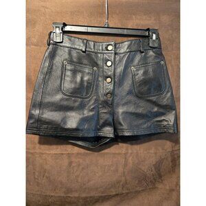 Leather Biker Shorts size 10